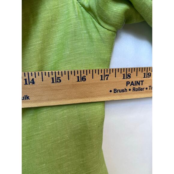 Lafayette 148 Women's Green Linen Wool Blazer - Size 10 - Picture 5 of 8